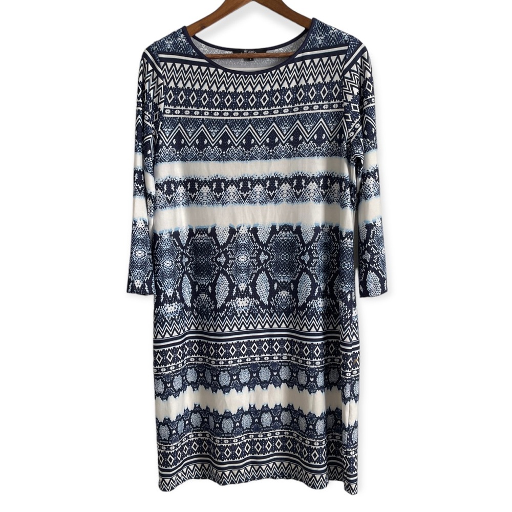 Studio Tiana B Knit Tunic Shift Dress Size Large